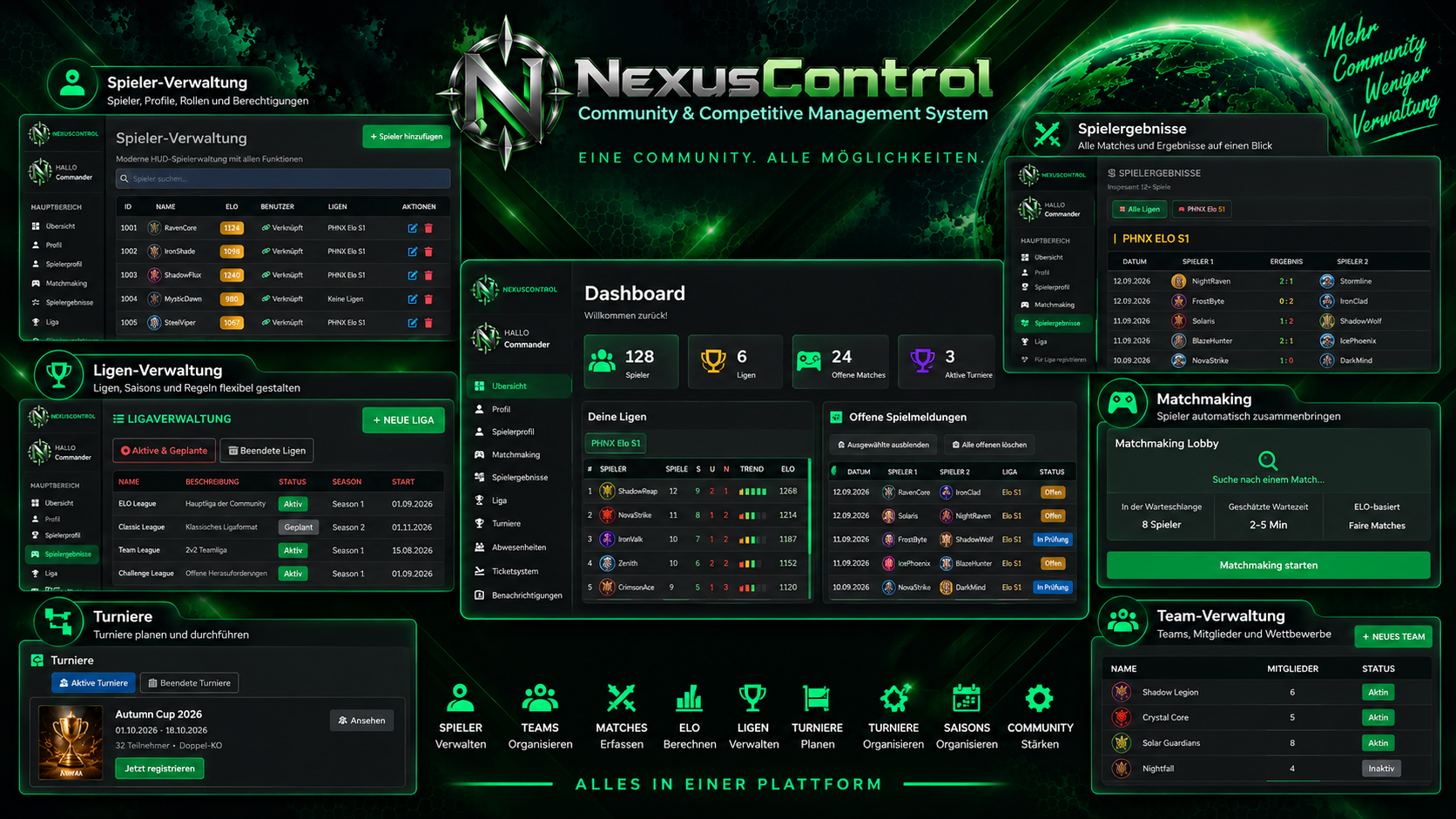 NexusControl Übersicht